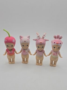 Set of 4 Authentic Sonny Angel Cherry Blossom Series Mini Fig